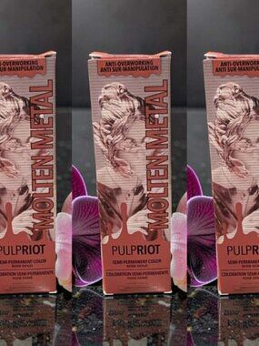Pulp Riot Molten Metal Rose Gold Semi Permanent Color 4 oz_ 3 units